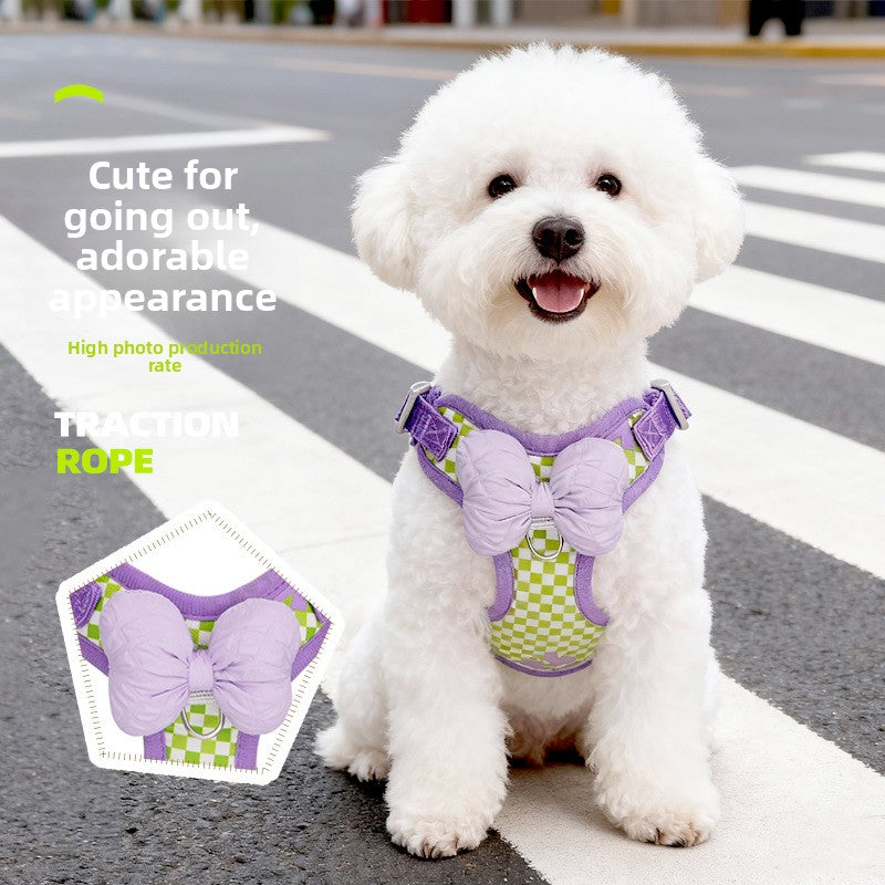 Arnés reflectante ajustable para perros con correa