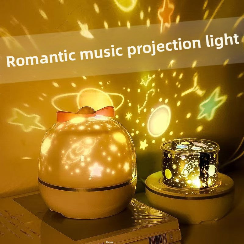Lampara Proyector Mariposa y Estrellas con Musical Bluetooth