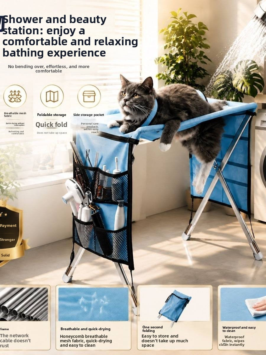Mesa Plegable de peluqueria para perros y gatos.