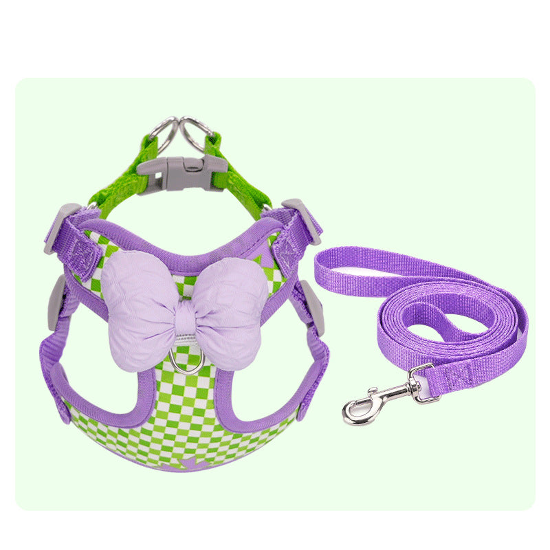 Arnés reflectante ajustable para perros con correa