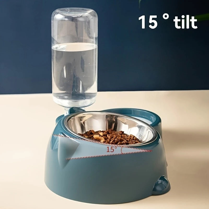 Comedero y Bebedero Automático 2 en 1 para perros y Gatos / Alimentación continua sin Electricidad