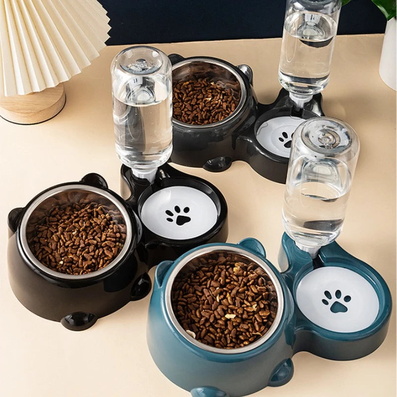Comedero y Bebedero Automático 2 en 1 para perros y Gatos / Alimentación continua sin Electricidad
