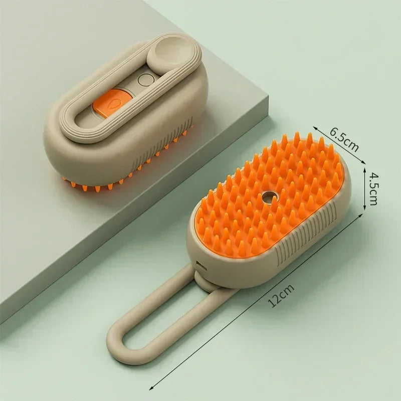 Cepillo de Vapor 3 en 1 para Perros y Gatos.
