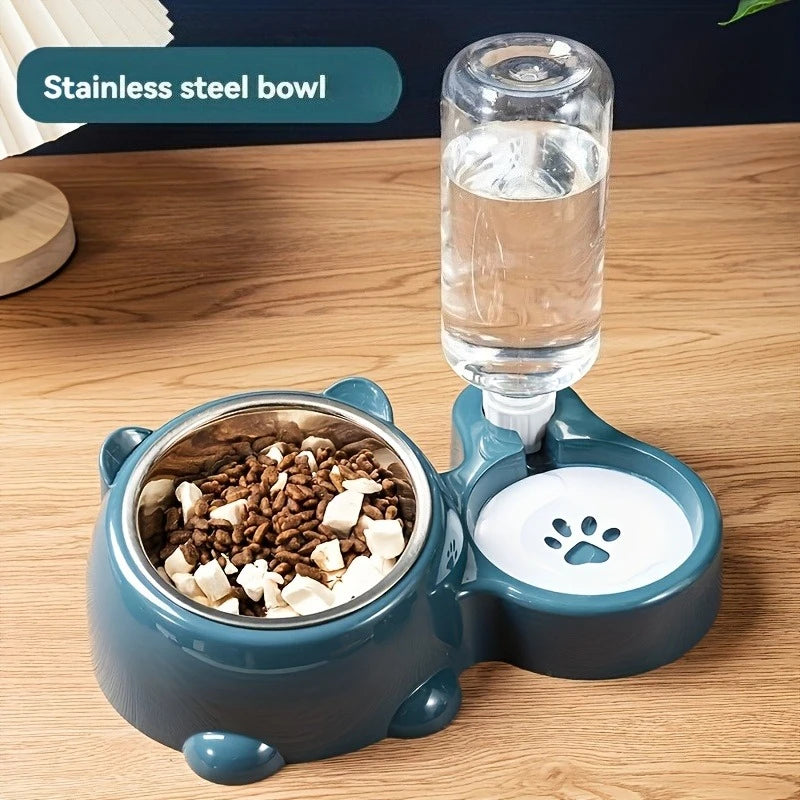 Comedero y Bebedero Automático 2 en 1 para perros y Gatos / Alimentación continua sin Electricidad