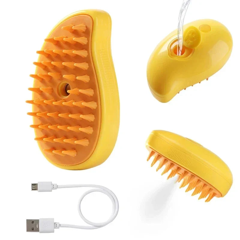 Cepillo de Vapor 3 en 1 para Perros y Gatos.