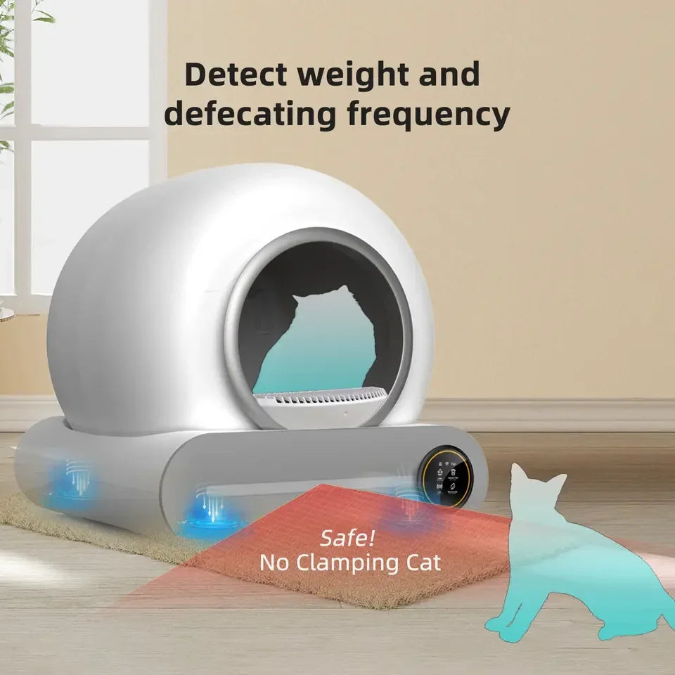 🐱 Arenero Automático Inteligente para Gatos 65L