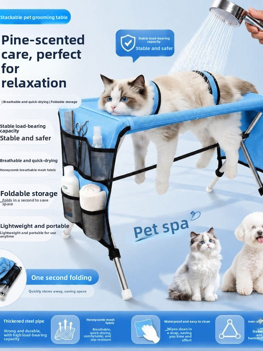 Mesa Plegable de peluqueria para perros y gatos.