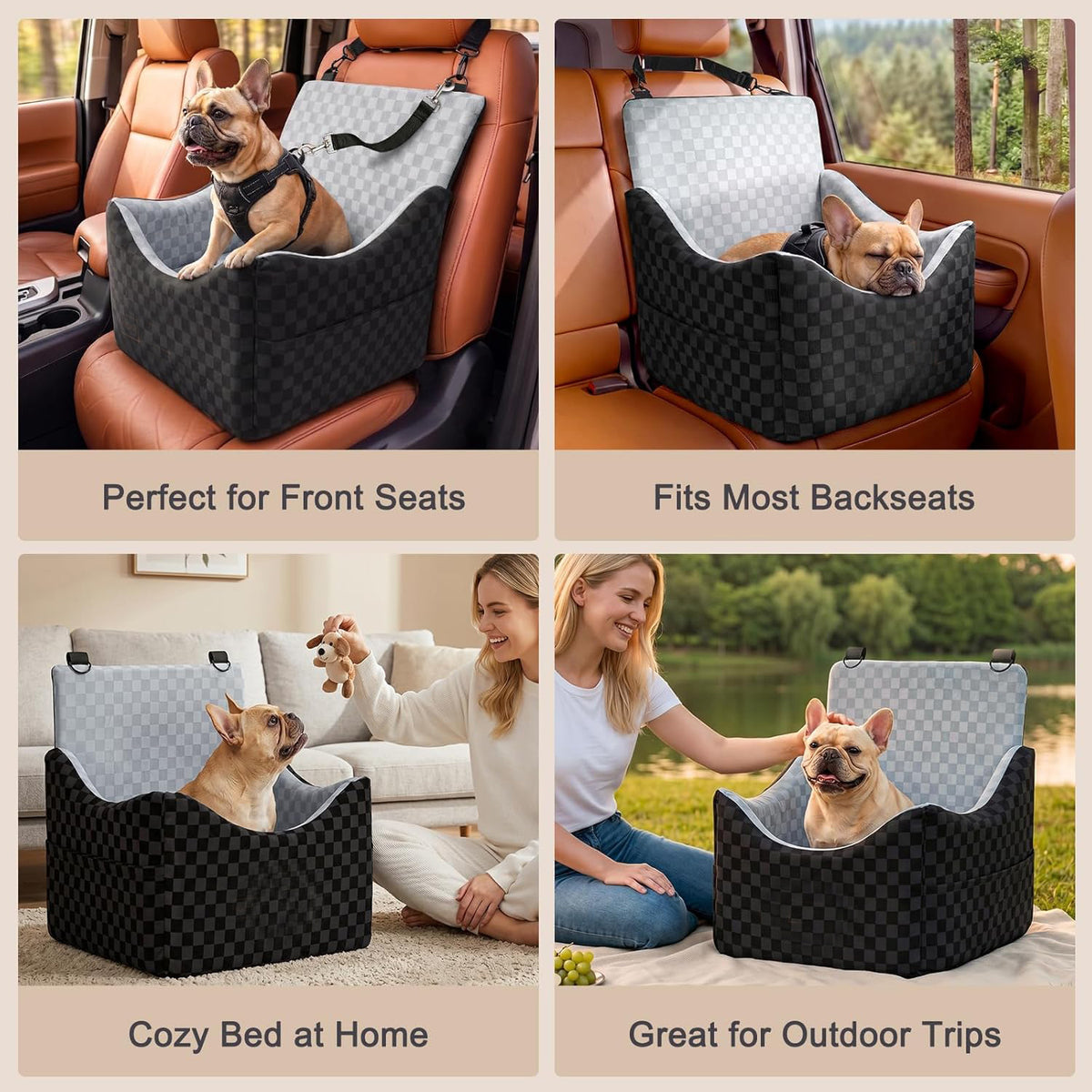 Cama y asiento de viaje para mascotas